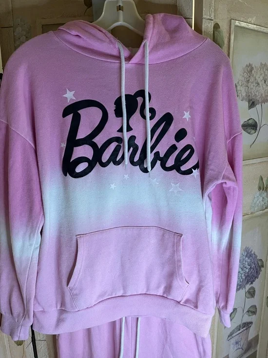 Barbie Pink and White Ombre Hoodie & Joggers Set - Picture 2 of 6